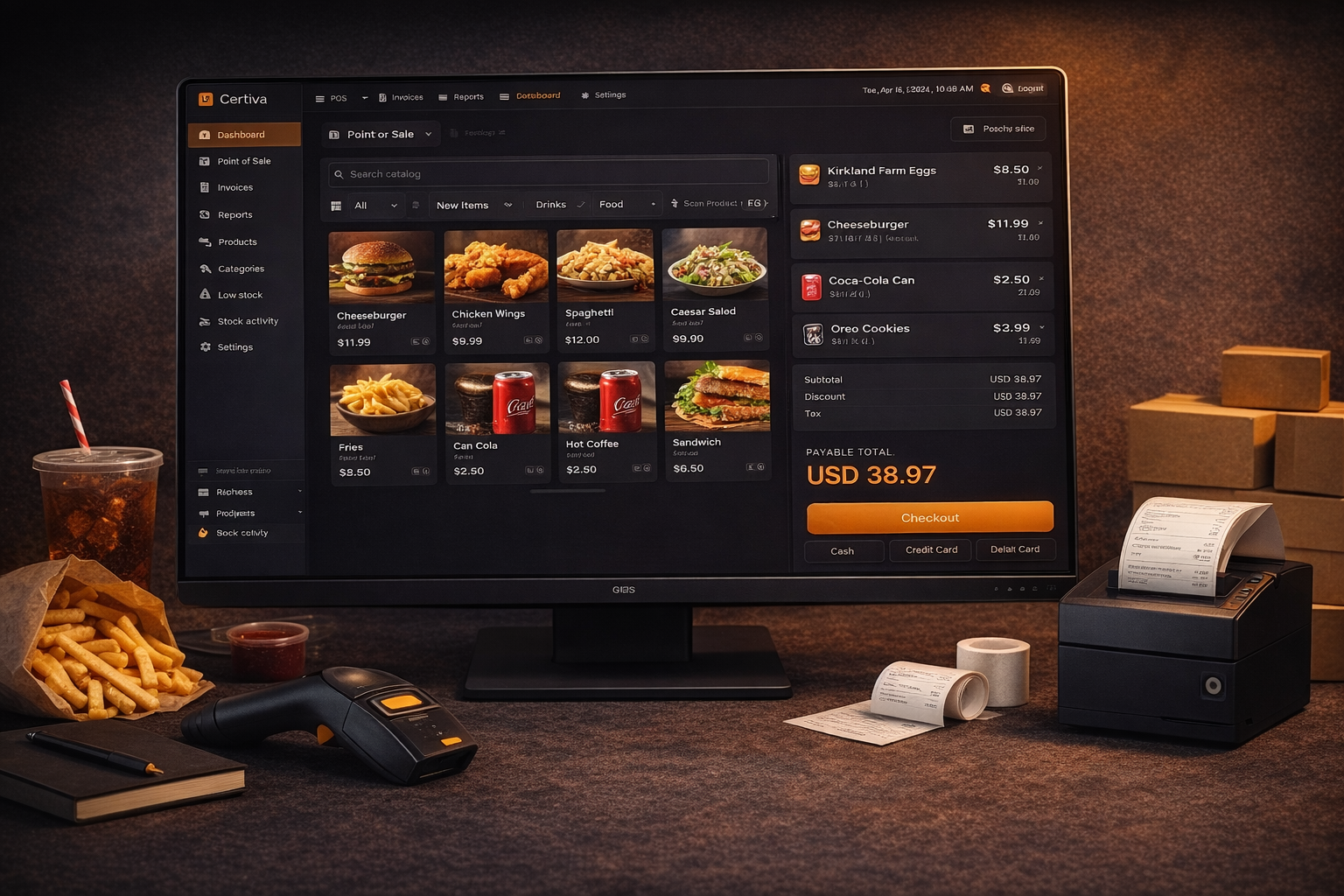 Certiva retail POS dashboard
